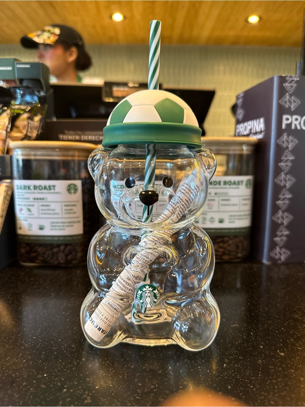Starbucks World Cup Limited Release Barista Teddy Cold Cup